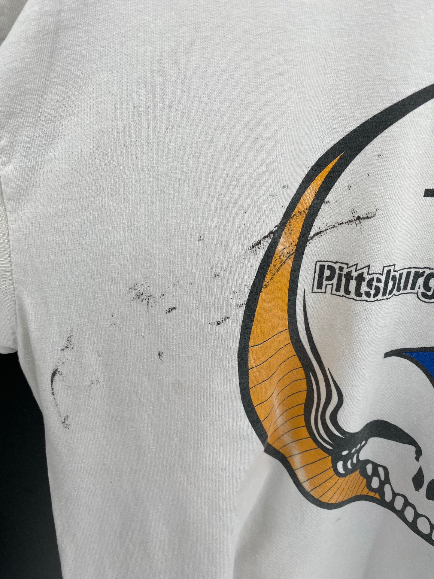 90’s PITTSBURGH STEELERS x GRATEFUL DEAD Size XL Vintage NFL Long Sleeve T-Shirts / K4885