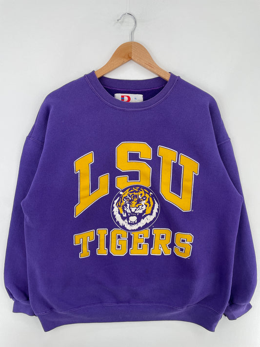 90's LSU TIGERS Made in USA Size XL Vintage College Sweat-shirt / E2803S