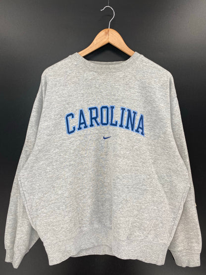 00' NIKE CAROLINA  Size L Vintage Sweat shirt / K7533