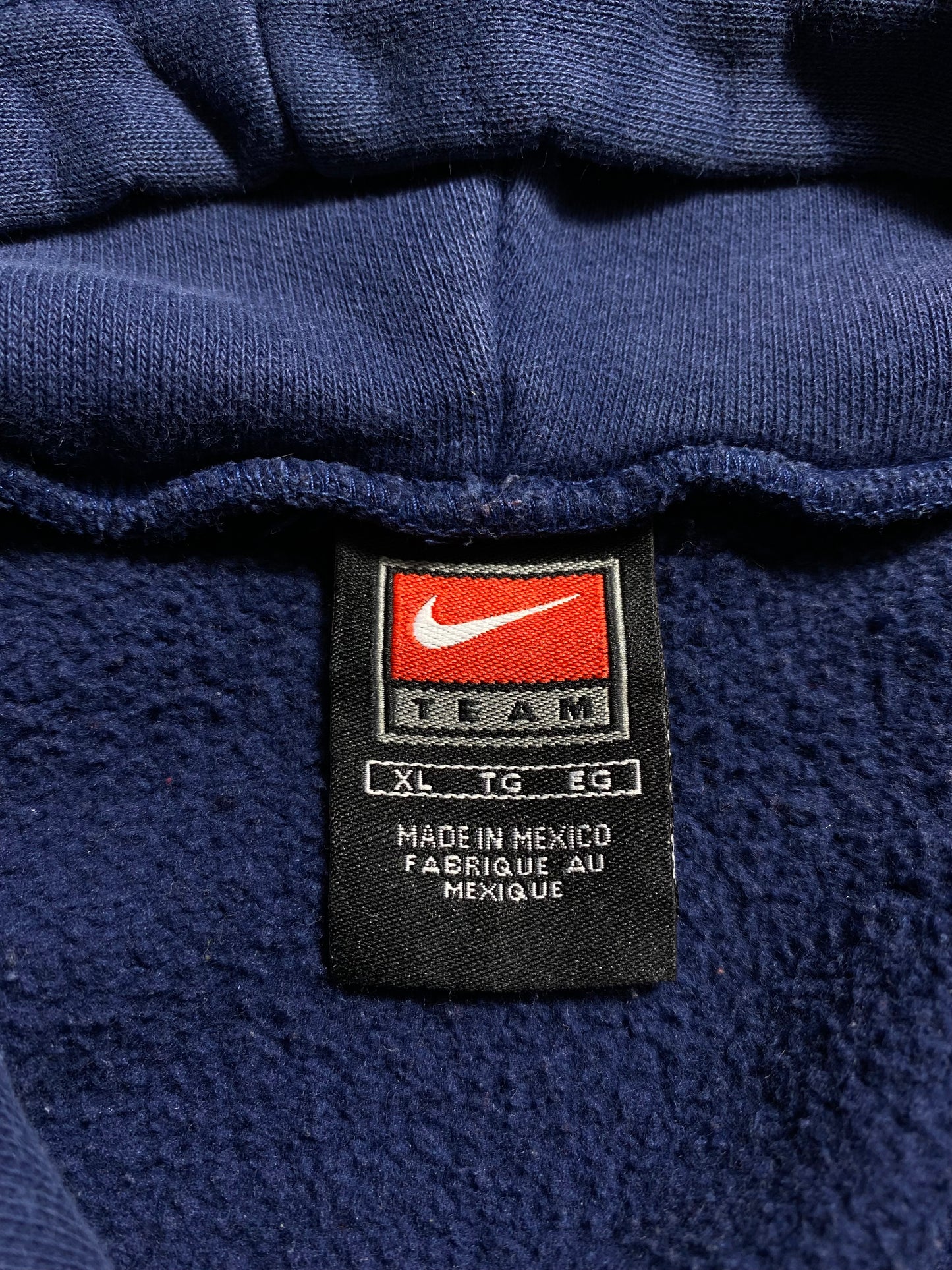 00' NIKE CENTER SWOOSH Size XL Vintage Hoodie Sweat-shirt / K8949