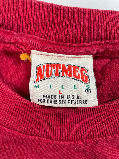 1992 WASHINGTON REDSKINS SUPER BOWL Made in USA Size L Vintage NFL T-Shirt / E5511T