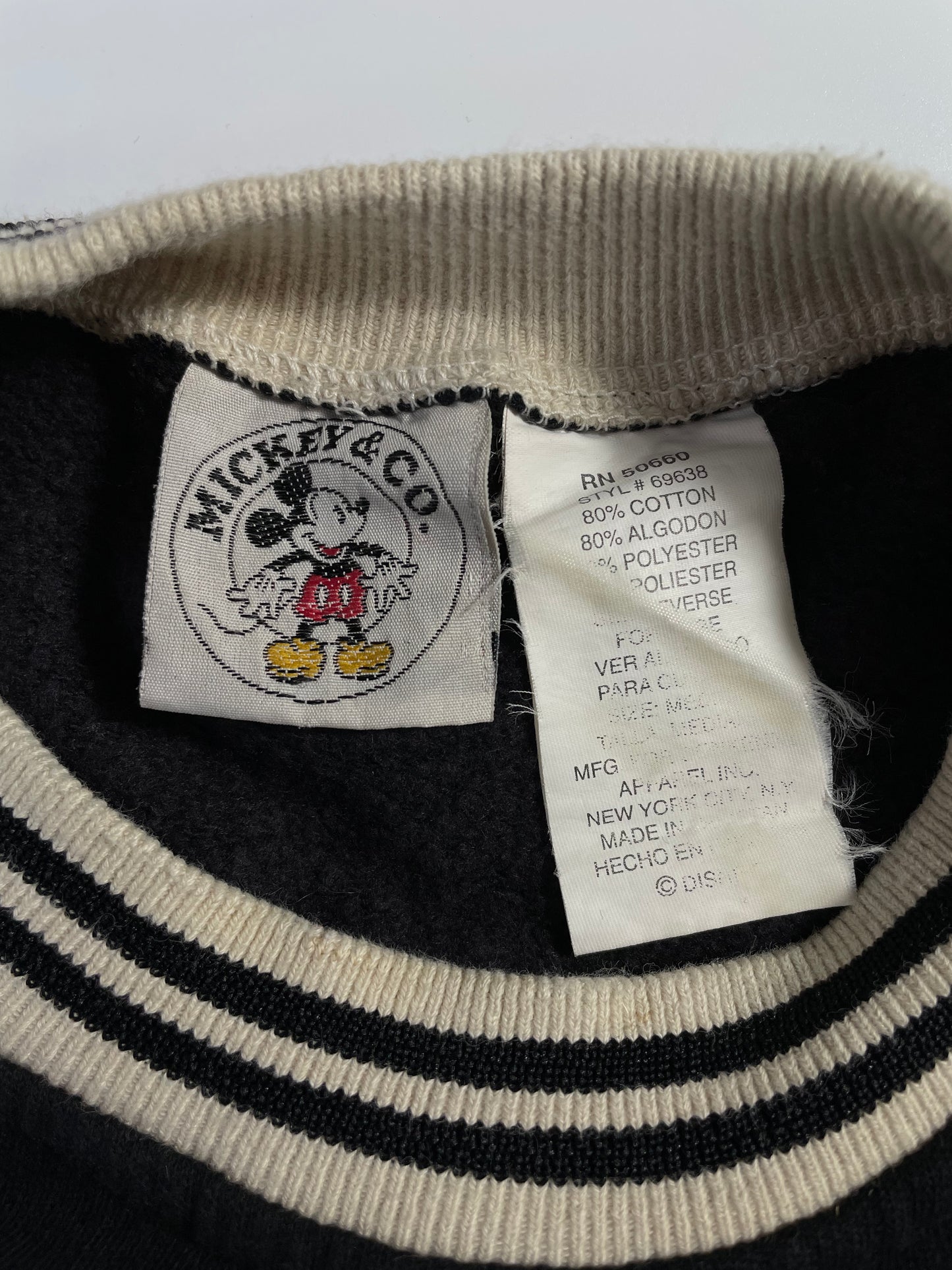 90’s DISNEY MICKEY Size No Tag(Approx.L) Vintage Sweat-Shirt / A1180