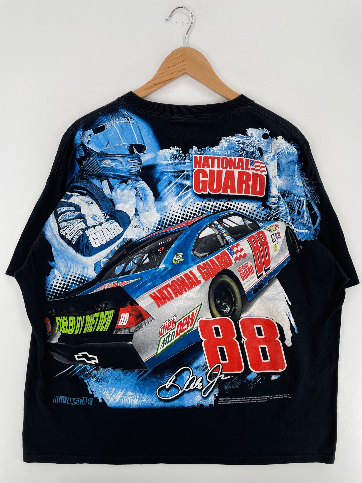 2012 NASCAR x DALE JR Size XXL Vintage Racing T-Shirt / A4108