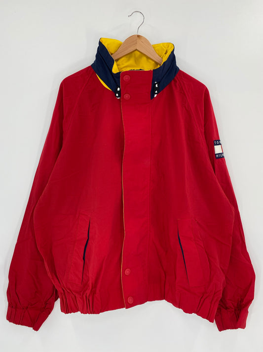 90's TOMMY HILFIGER Size XL Vintage Nylon Jacket / K4589