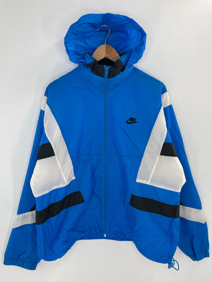 .90's NIKE Silver Tag Size L Vintage Zip-up Nylon Jacket / A8845