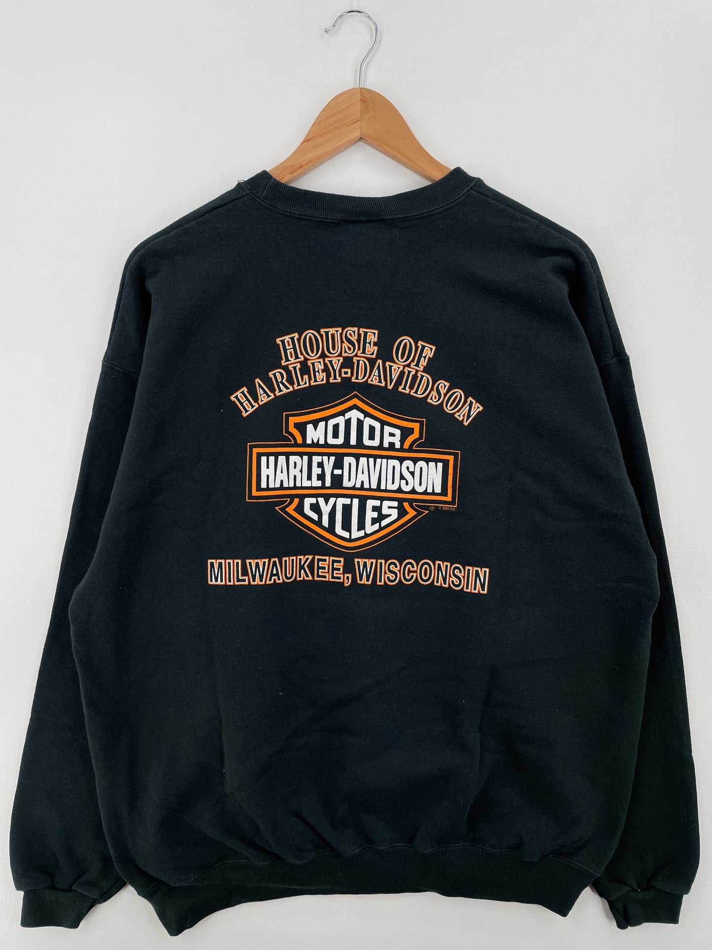 2000 HARLEY DAVIDSON MILWAUKEE WISCONSIN Size XL Vintage Sweat-Shirt / A8565