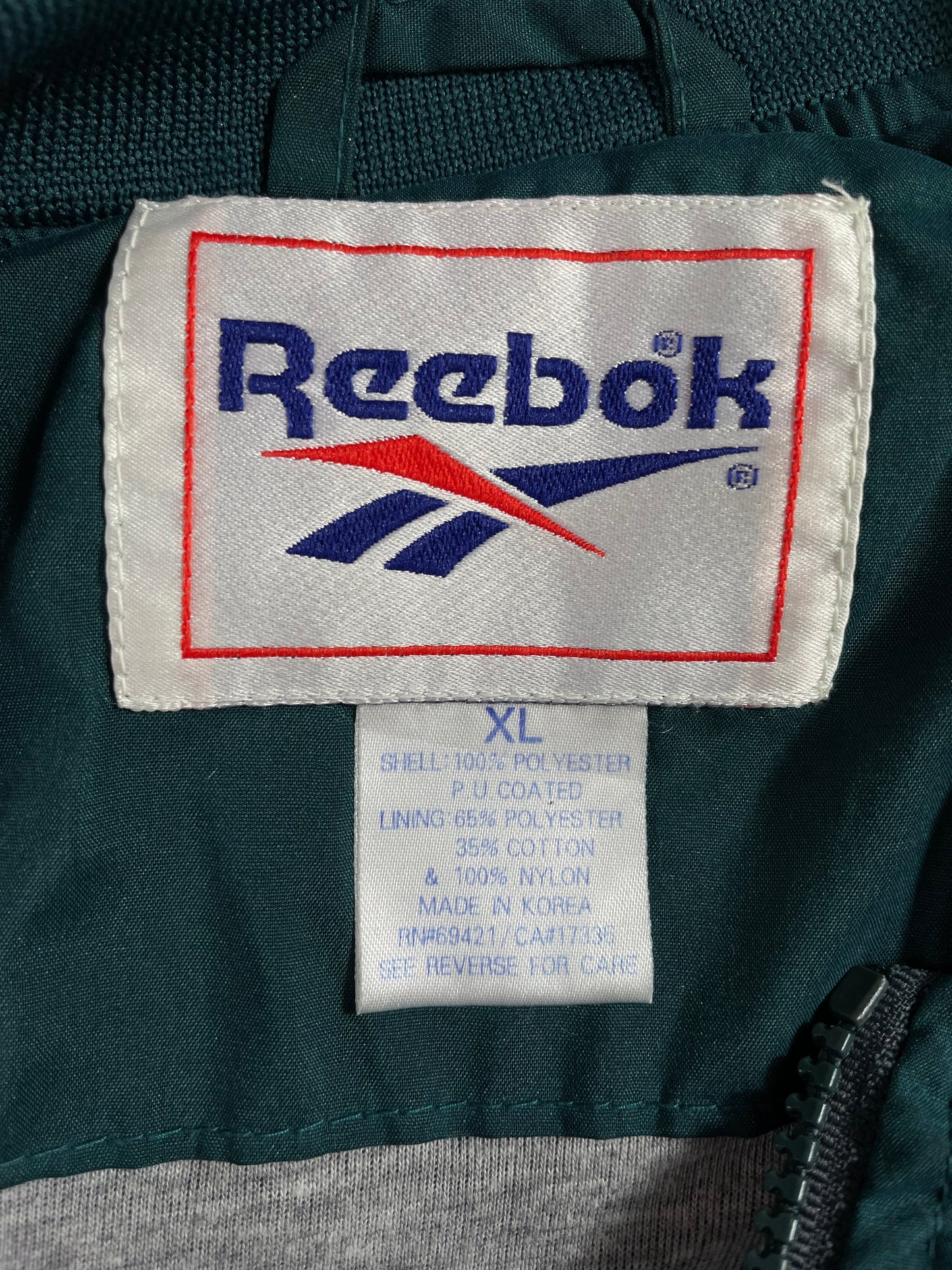 Vintage Reebok x PHILADELPHIA EAGLES Size XL NFL Nylon Jacket / A2531
