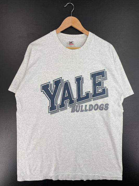 90's YALE UNIVERSITY BULLDOGS Made in USA Size XL Vintage College T-Shirt / G2581T