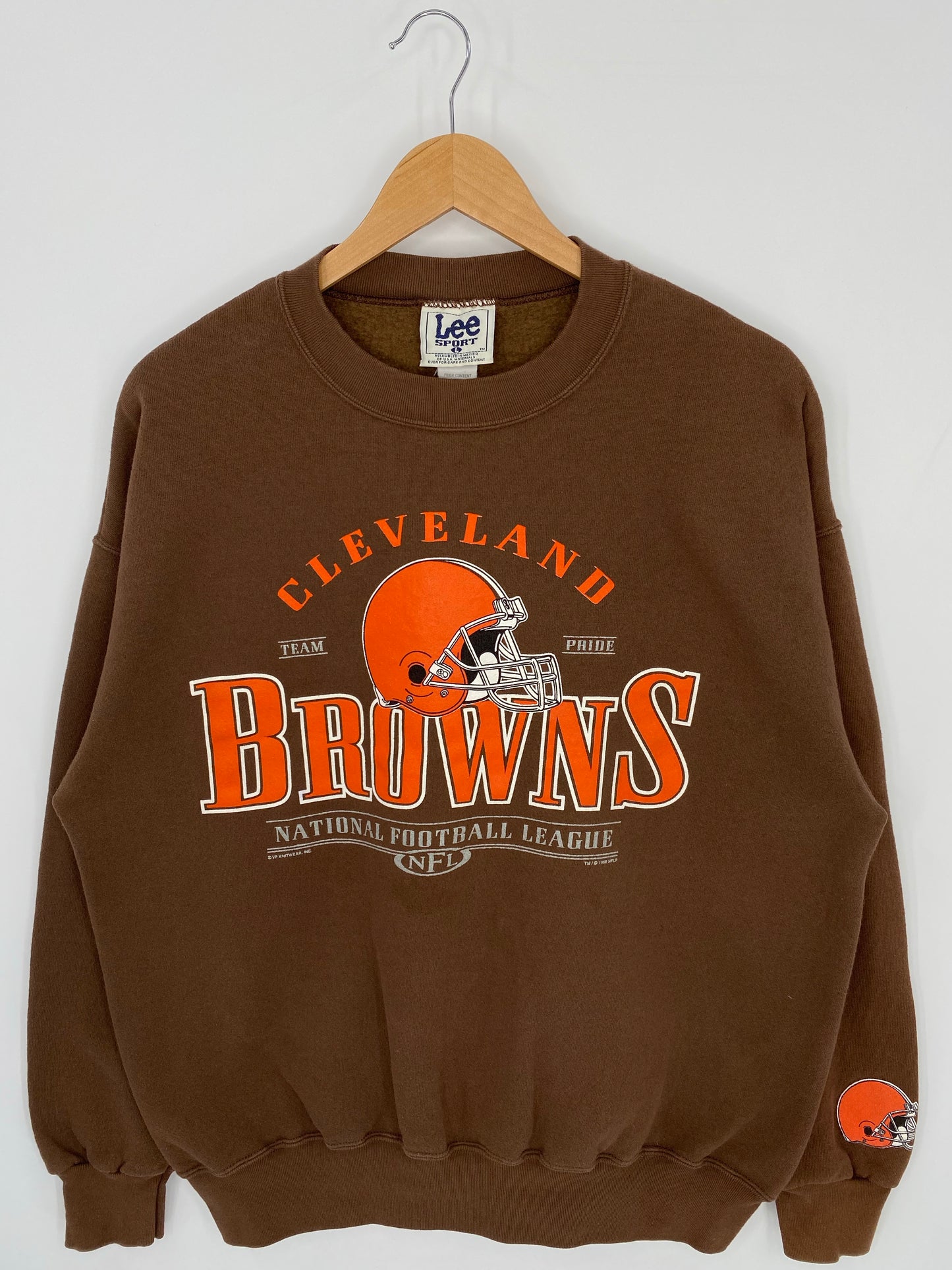 1998 CLEVELAND BROWNS Size L Vintage NFL Sweat-Shirt/ K8117