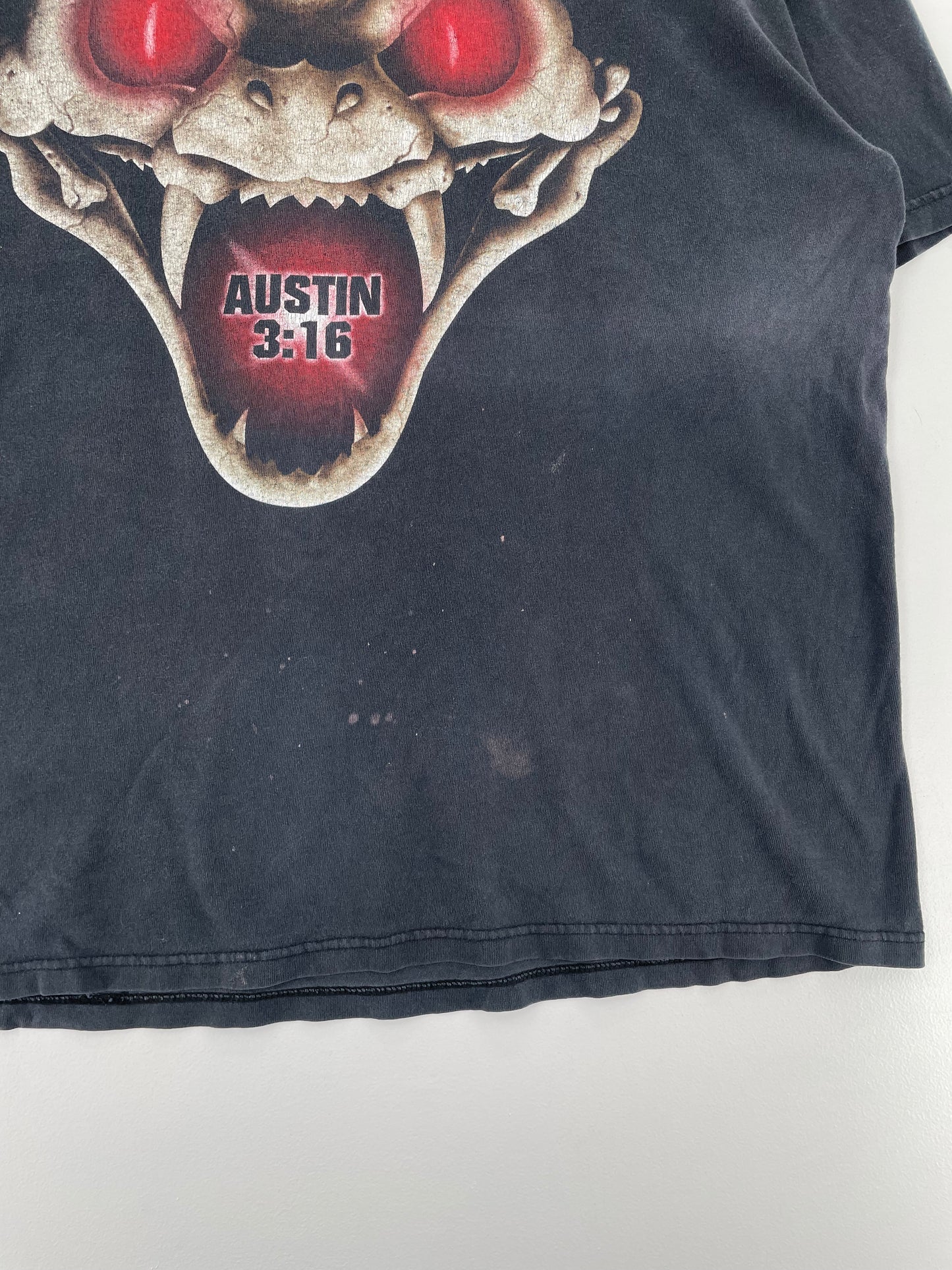 1998 STONE COLD AUSTIN 3:16 Size XL Vintage WWF T- Shirt / A1863