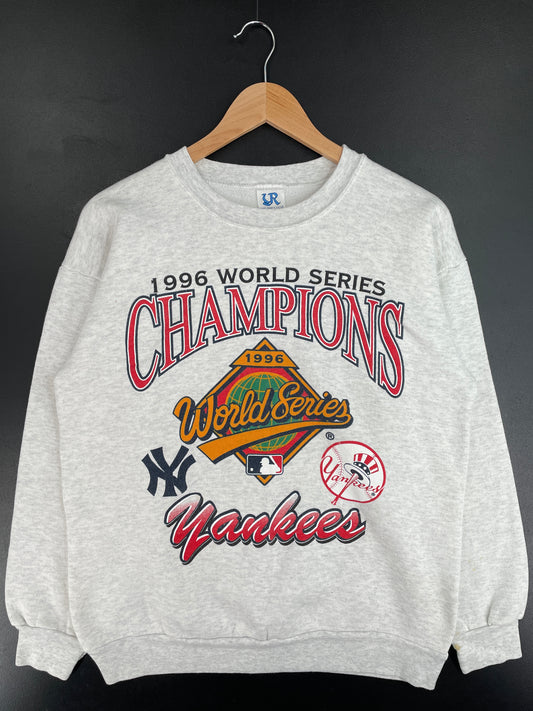 1996 NEW YORK YANKEES Made in USA Size L Vintage MLB Sweat-Shirt / E4086S