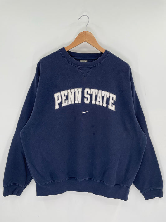 00' NIKE PENN STATE Size L Vintage Sweat-shirt / K8686