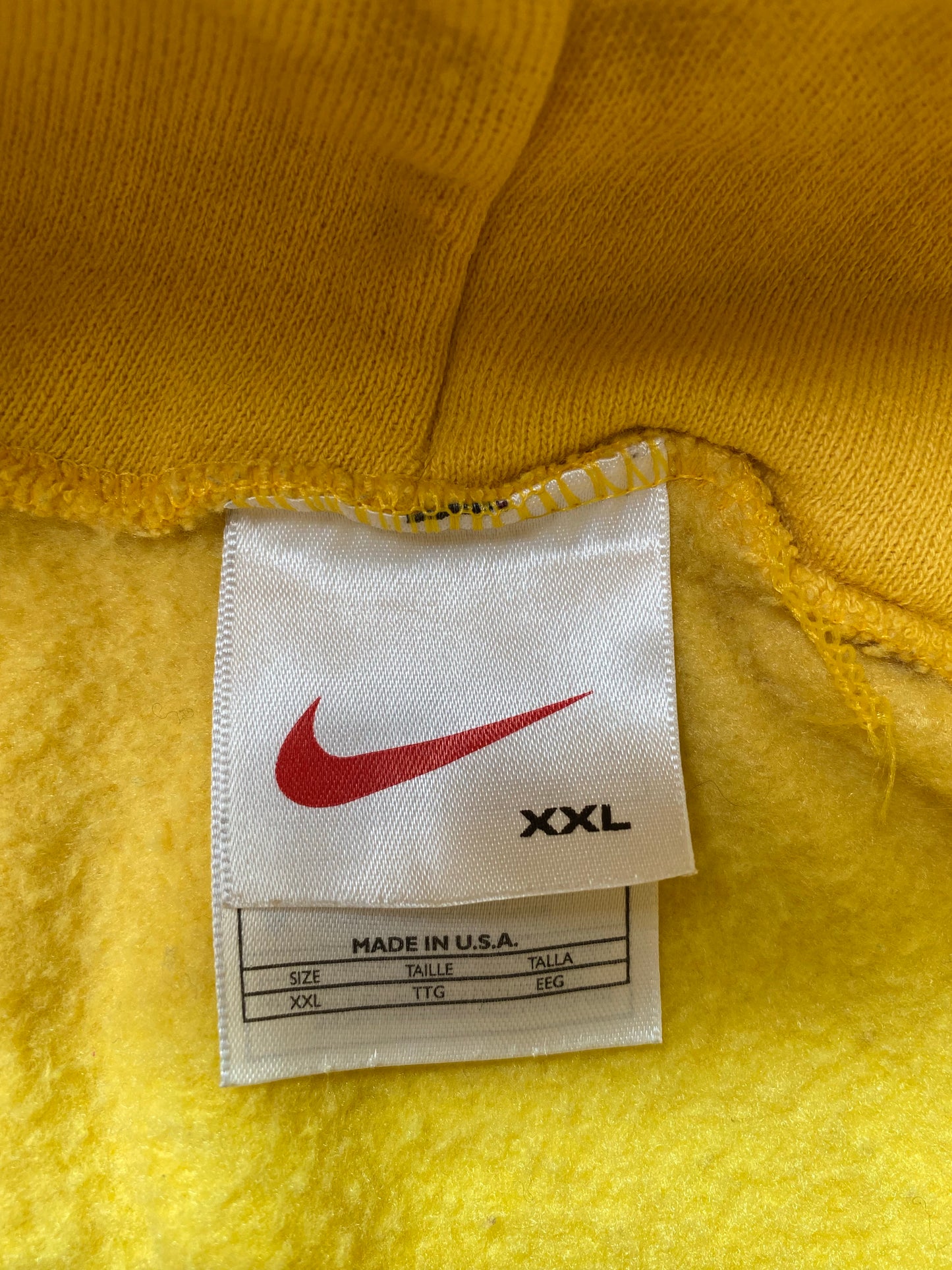 90's NIKE CENTER SWOOSH Made in USA Size XXL Vintage Hoodie Sweat-shirt / k5683