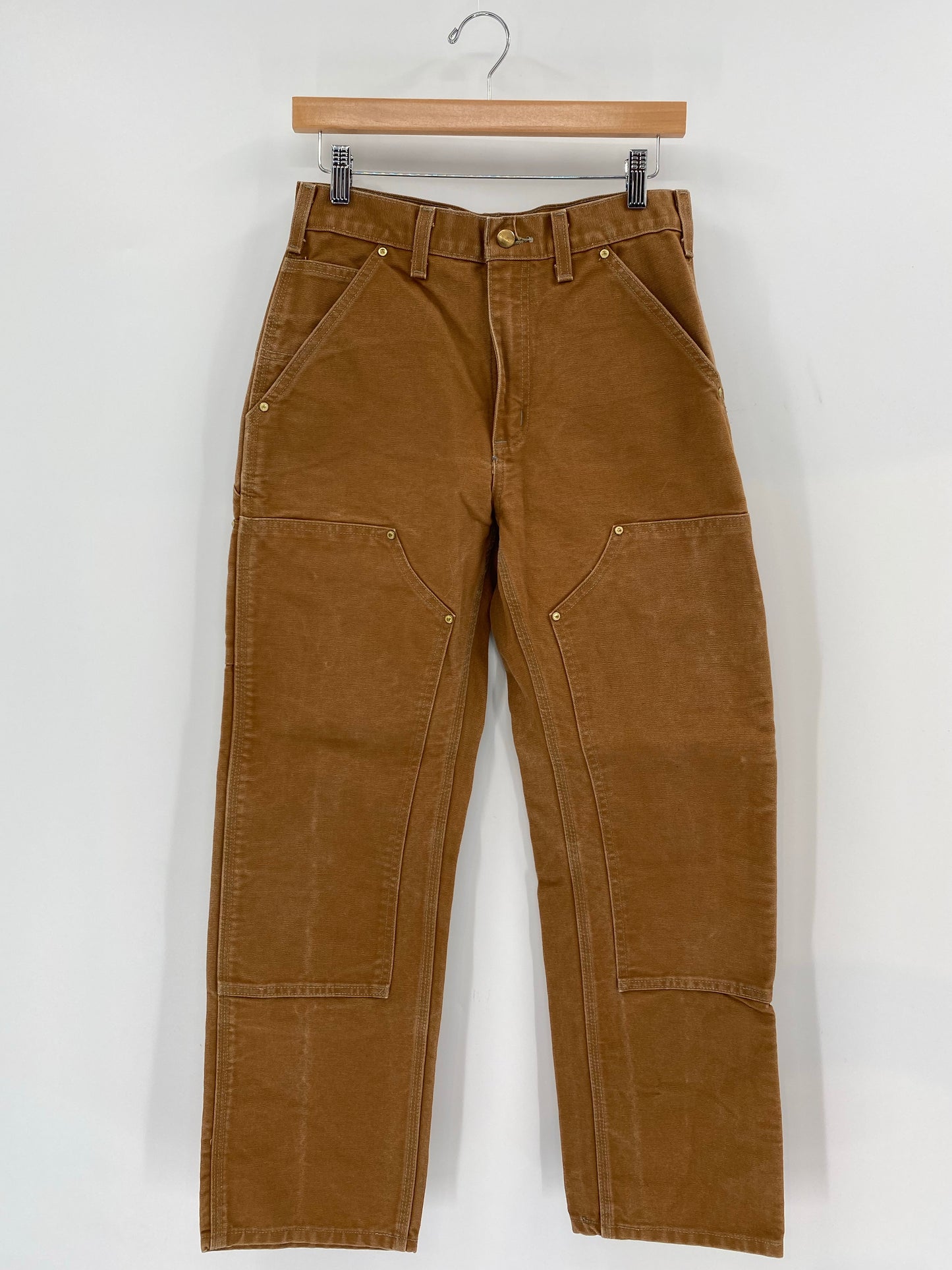 Vintage CARHARTT Size 29x30 Double Knee Duck Pants / K6523