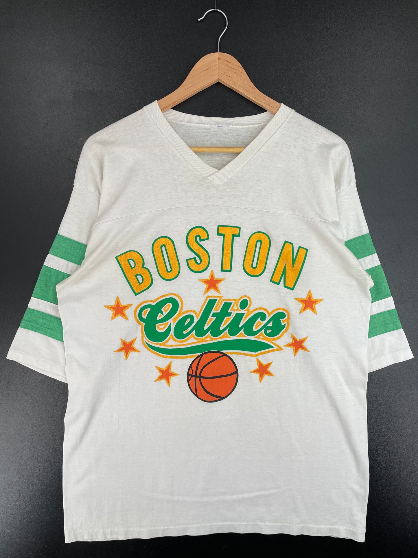 80’s BOSTON CELTICS Size Approx.M NBA T-Shirt / E4906T