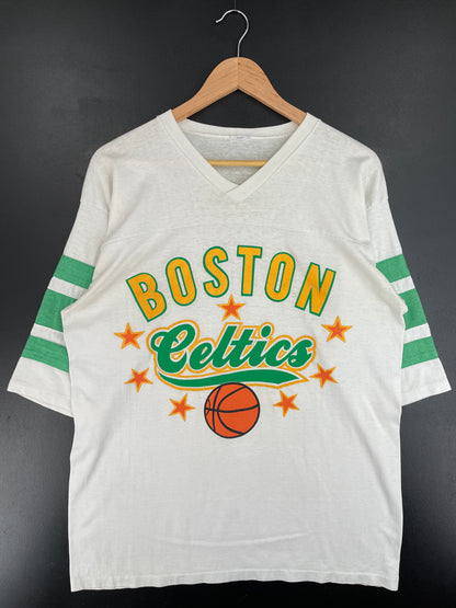 80’s BOSTON CELTICS Size Approx.M NBA T-Shirt / E4906T
