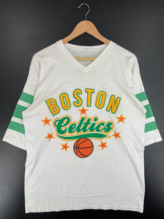 80’s BOSTON CELTICS Size Approx.M NBA T-Shirt / E4906T
