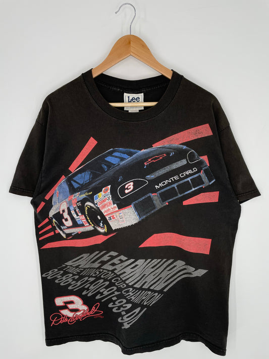 90’s DALE EARNHARDT Made in USA Size L Racing T-Shirt / K9505