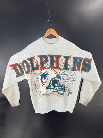 90's MIAMI DOLPHINS Size XL Vintage NFL Sweat-Shirt/ K8299