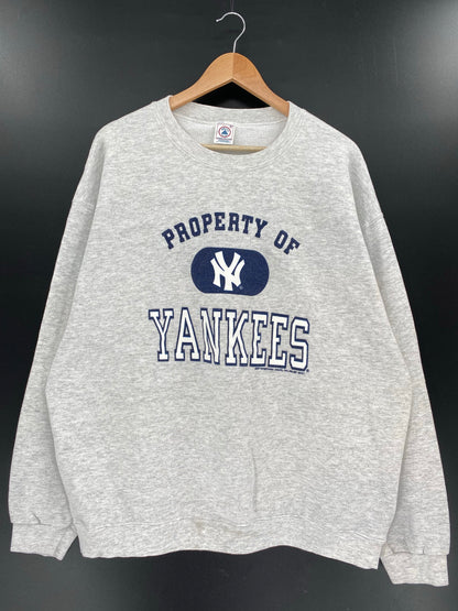 2001 NEW YORK YANKEES Size XL Vintage MLB Sweat-Shirt / K5489