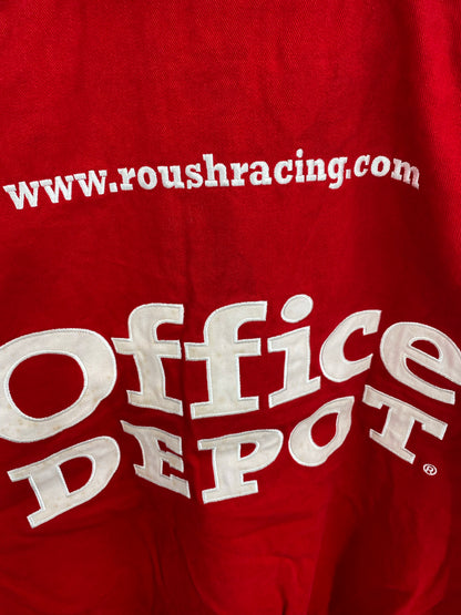 Vintage NASCAR OFFICE DEPOT x CARL EDWARDS Size XXXXL Racing Jacket / K9218