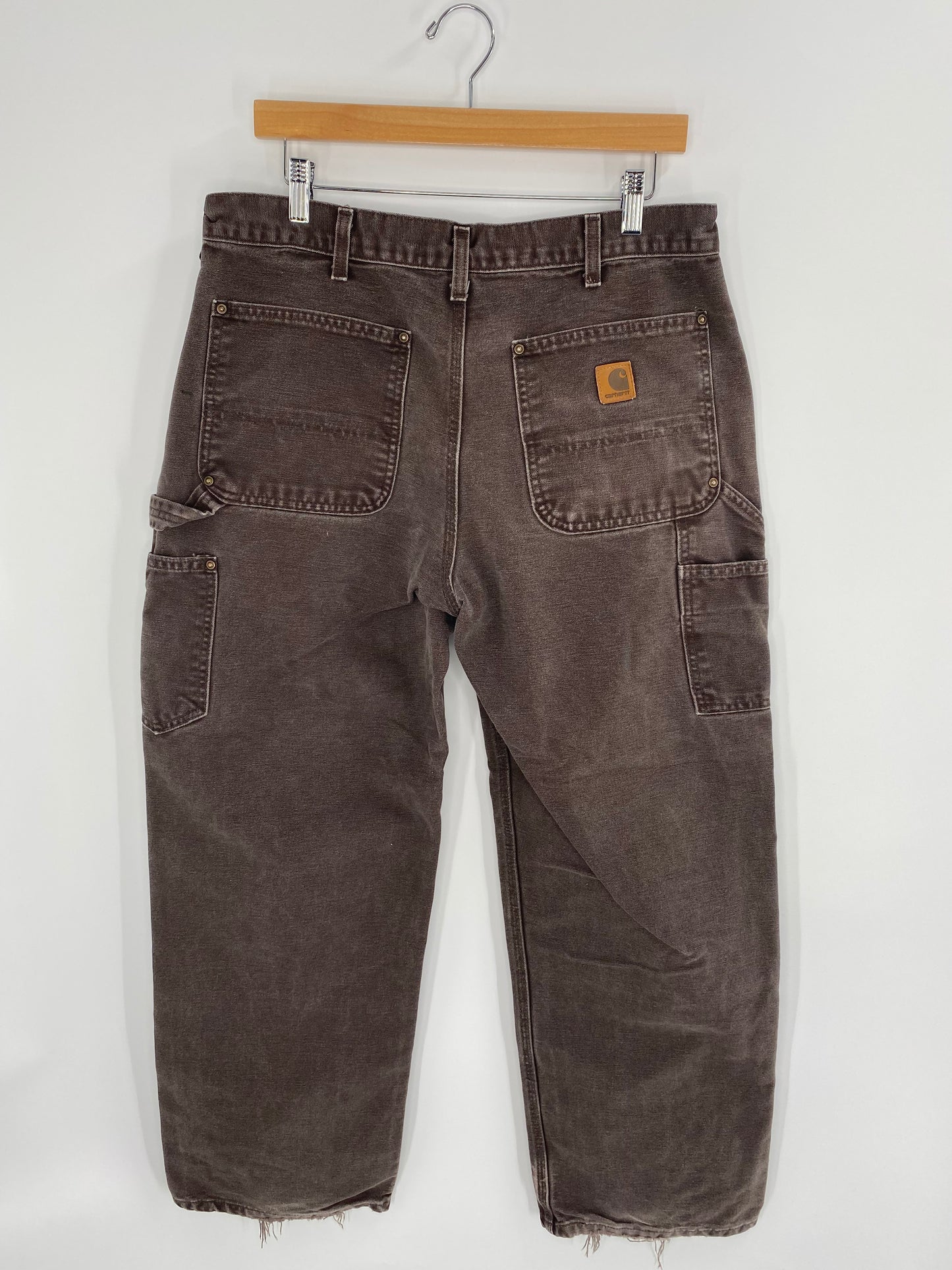 Vintage CARHARTT Size W34xL28.5 Double Knee Duck Pants / A1090