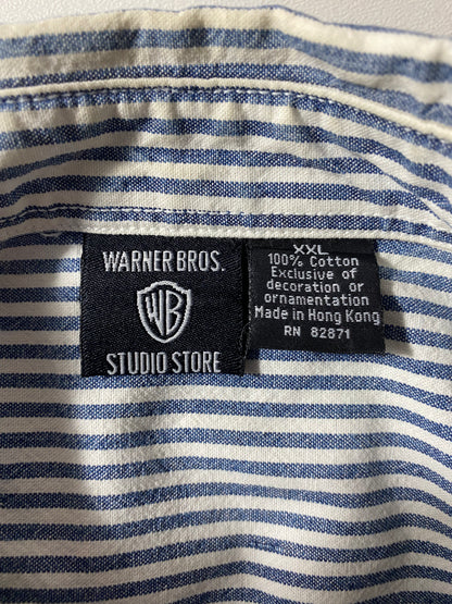 1996 LOONEY TUNES Size XXL Vintage Button Down Short Sleeve shirt / K9940