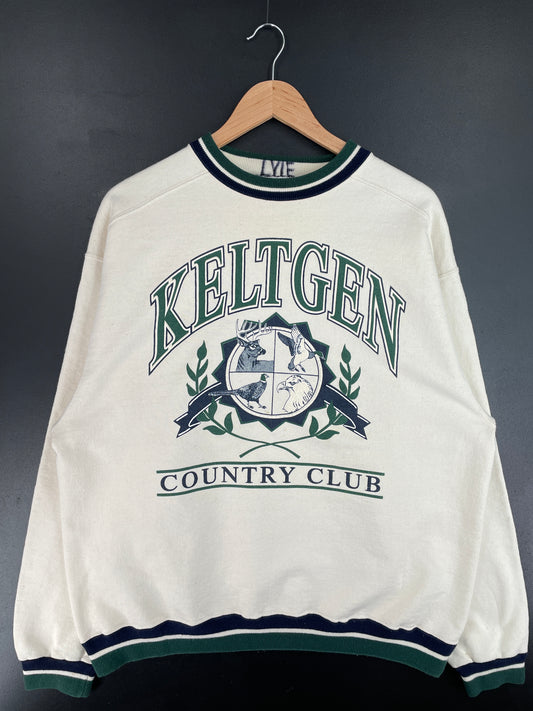 .90's KELTGEN COUNTRY CLUB Made in USA Size XL Vintage Sweat-Shirt / E4816S