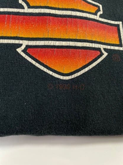1998 HARLEY DAVIDSON x ILLINOIS Made in USA Size XL Vintage Long Sleeve T-Shirt / A1258