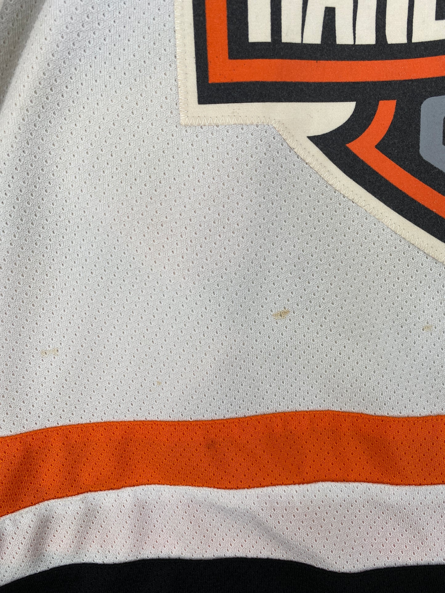00' HARLEY DAVIDSON Made in USA Size L Vintage Hockey Jersey / A5546