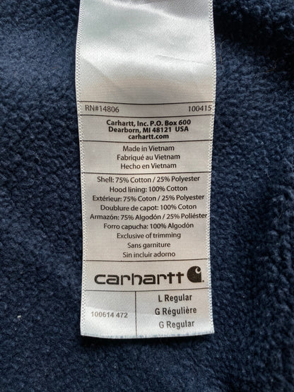 Vintage CARHARTT Size L Zip-Up Hoodie Sweat-Shirt  / A1648
