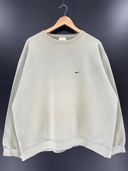 90's NIKE MINI SWOOSH Made in USA Size XL Vintage Sweat Shirts / K5081