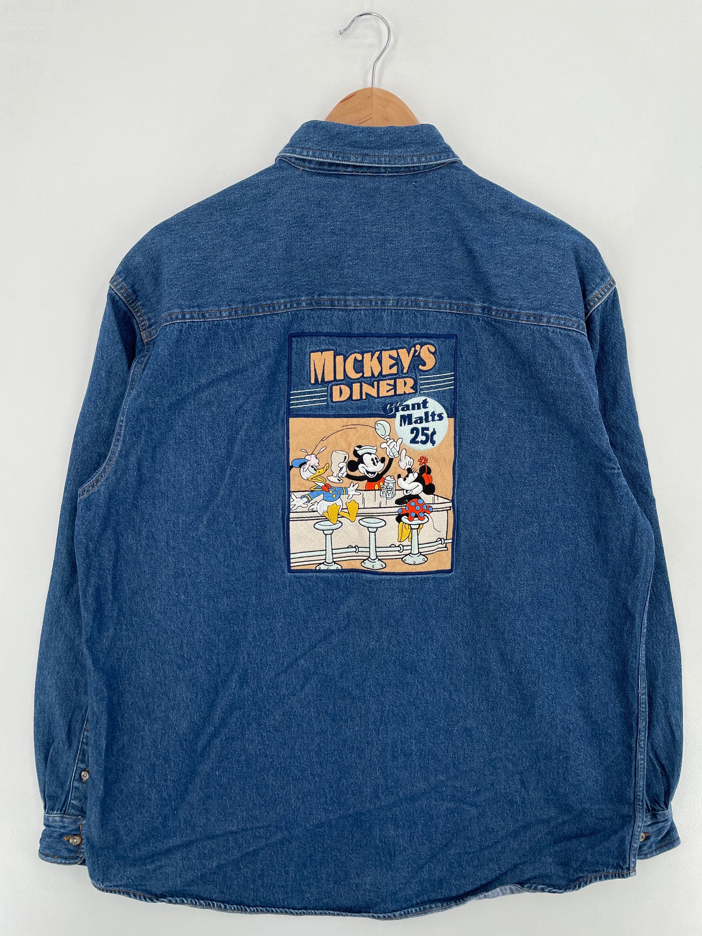 00' DISNEY MICKEY Size M Vintage Button down Shirt / G4013B