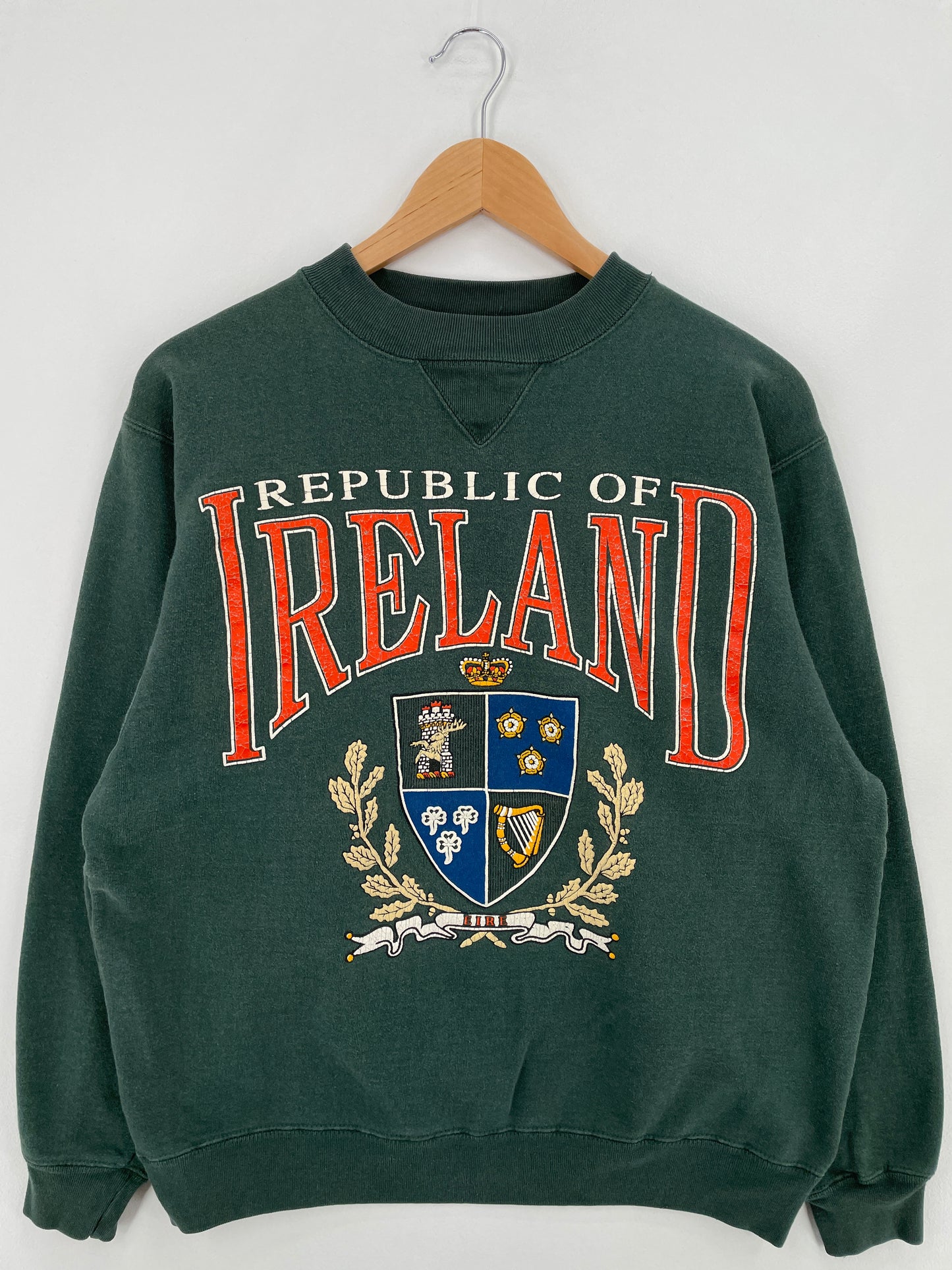 Vintage REPUBLIC OF IRELAND Size M College Sweat-shirt / E1129