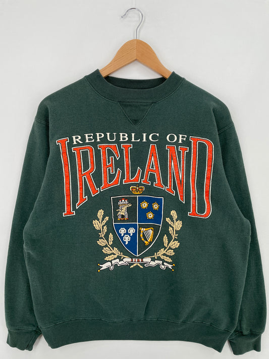 Vintage REPUBLIC OF IRELAND Size M College Sweat-shirt / E1129