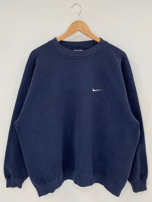 90’s NIKE MINI SWOOSH Made in USA Size XL Vintage Sweat-shirt / K7174
