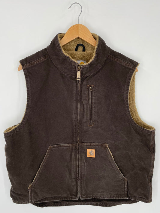 Vintage CARHARTT Size L Duck Vest / E208