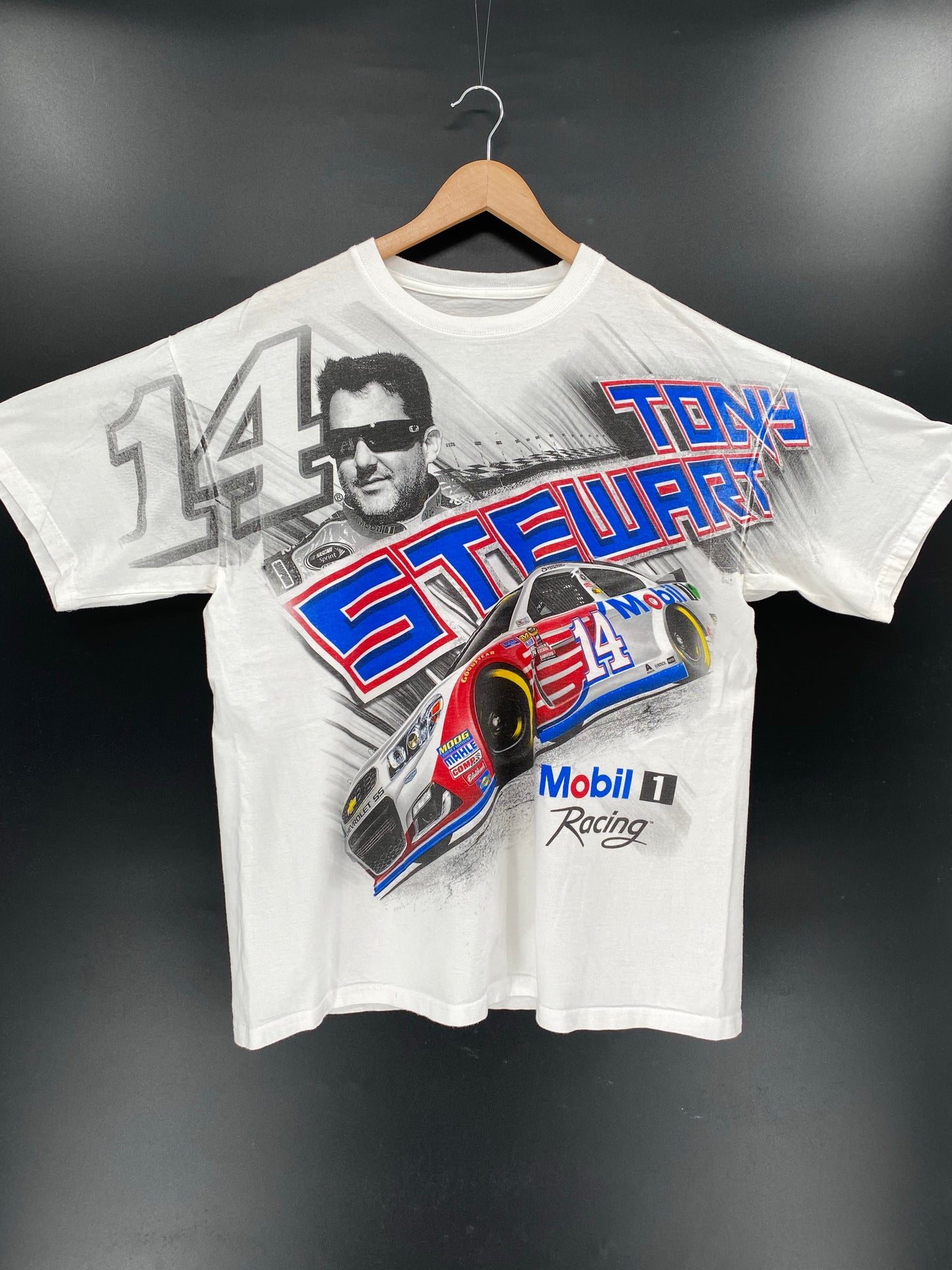 Vintage TONY STEWART Size XL Racing T-Shirt / K4784