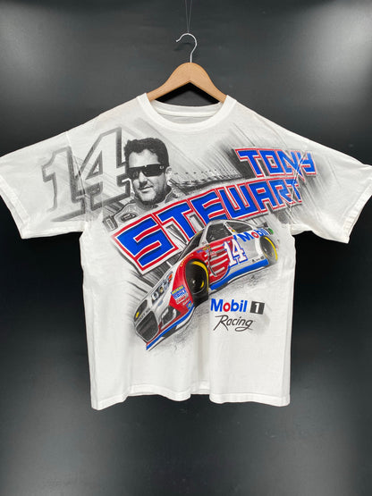 Vintage TONY STEWART Size XL Racing T-Shirt / K4784