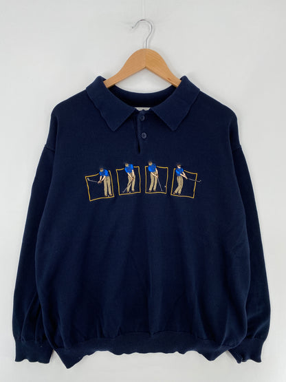 Vintage GOLF Size XXXL Knit Sweat Shirt / G4133S