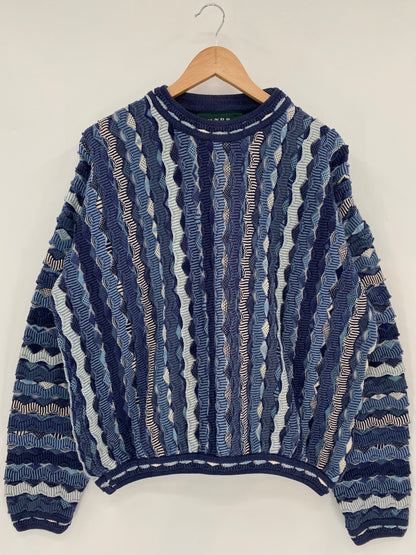 Vintage 3D COOGI- Style Size L Knit Sweater/ K6814