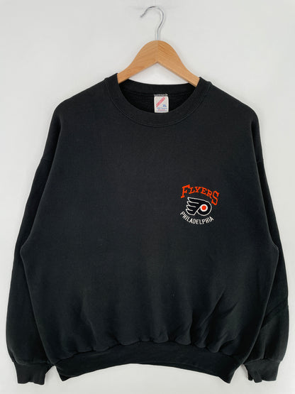 90's PHILADELPHIA FLYERS Made in USA Size XL Vintage NHL Sweat-shirt / E3330S