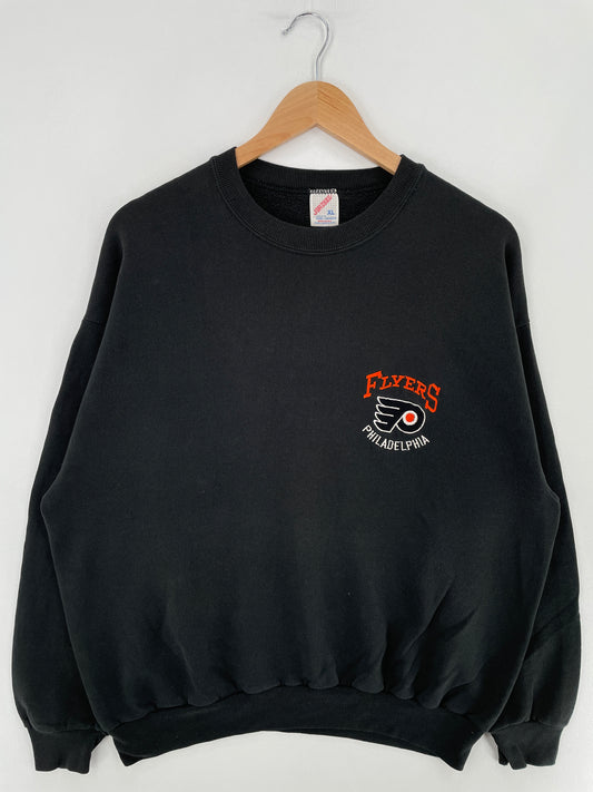 90's PHILADELPHIA FLYERS Made in USA Size XL Vintage NHL Sweat-shirt / E3330S