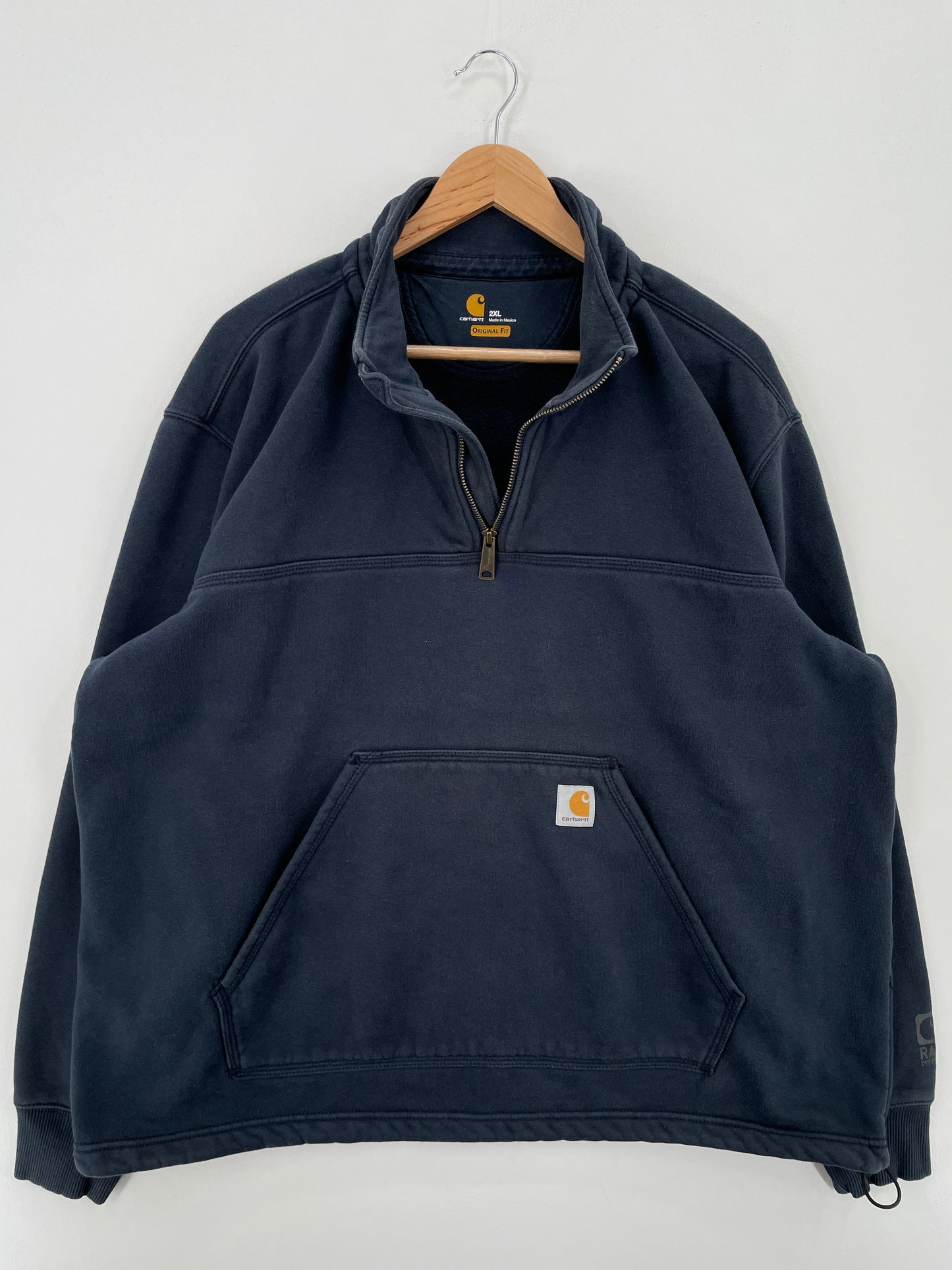 Vintage CARHARTT Size XXL Vintage Half Zip-up Sweat-Shirt / A7113