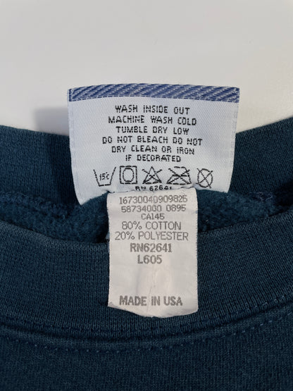 90's USA BASKETBALL Made in USA Size L Vintage College Sweat-Shirt / A9423