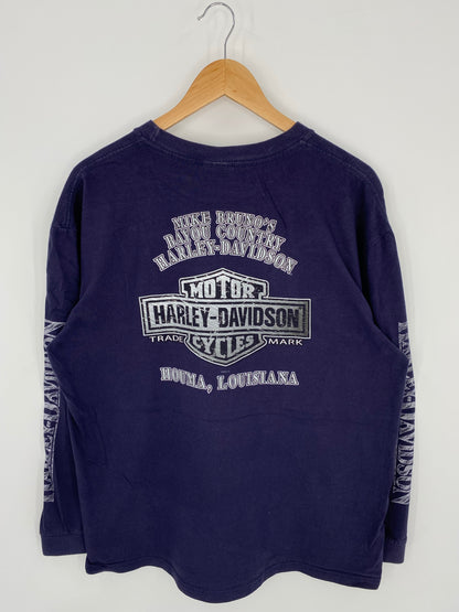 2009 HARLEY DAVIDSON Size XL Vintage Long Sleeve T-Shirt / K7781