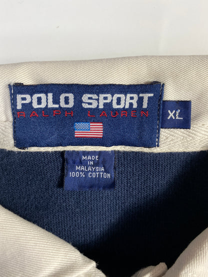 90’s POLO SPORT RALPH LAUREN Size XL Vintage Rugby-Shirt / A6196