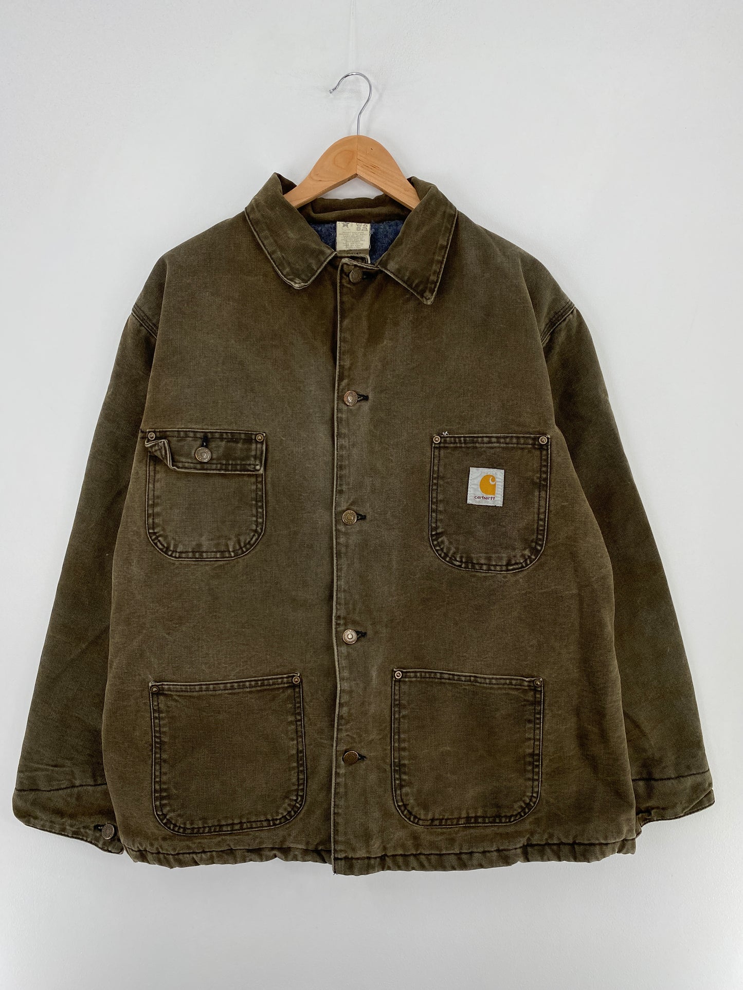 90's CARHARTT Made in USA Size L Vintage Duck Jacket / E2230J