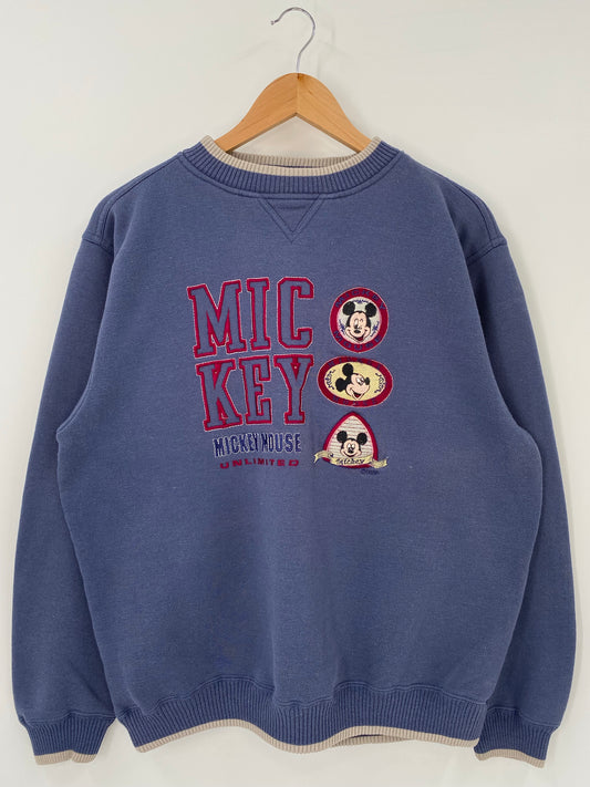 90’s DISNEY MICKEY Size L Vintage Sweat-shirt / K4140