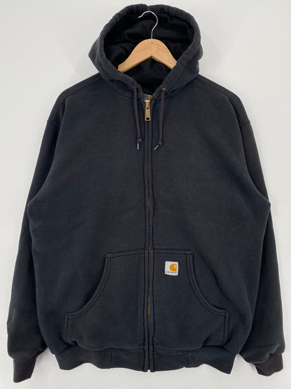 Vintage CARHARTT Size Approx.XL Double Faced Zip-Up Hoodie Sweat-Shirt  / A1647